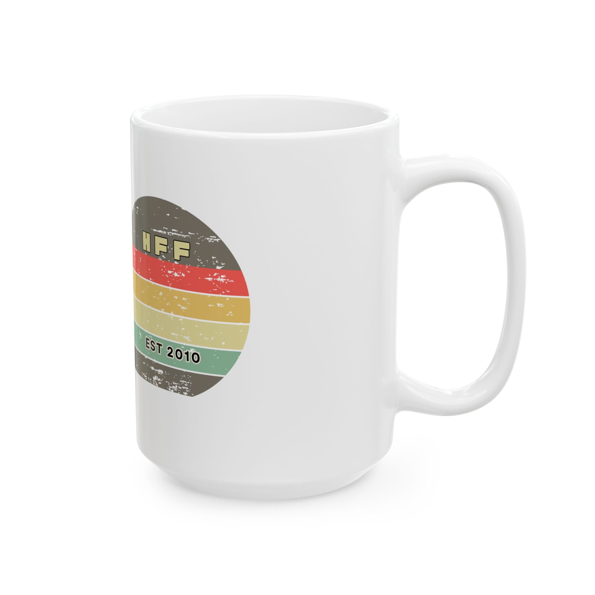 Retro Love in Action Ceramic Mug | Vintage Surf Vibes