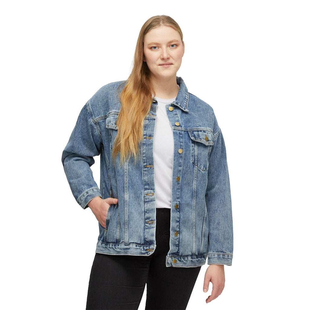 Women’s Denim Jacket — "Compassion Is Not Optional"