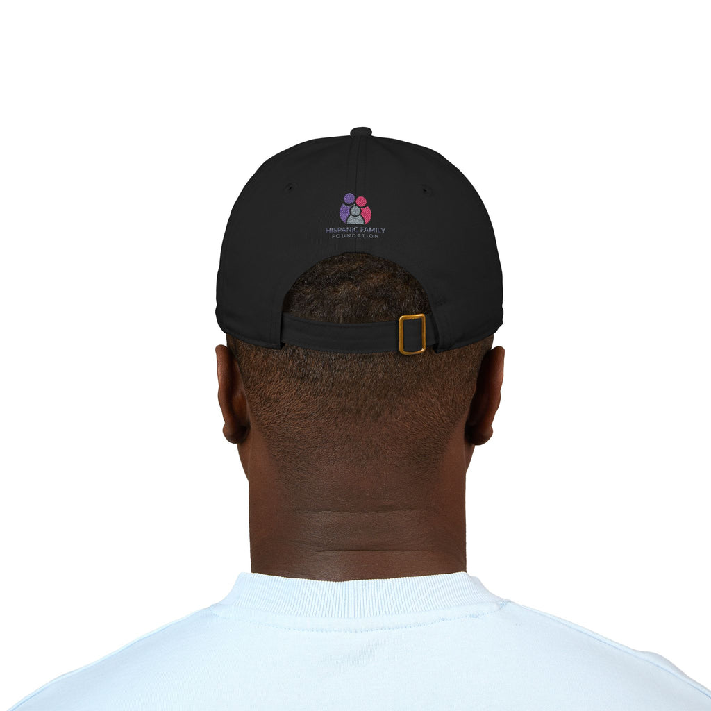 “We Show Up” Embroidered Organic Cotton Hat