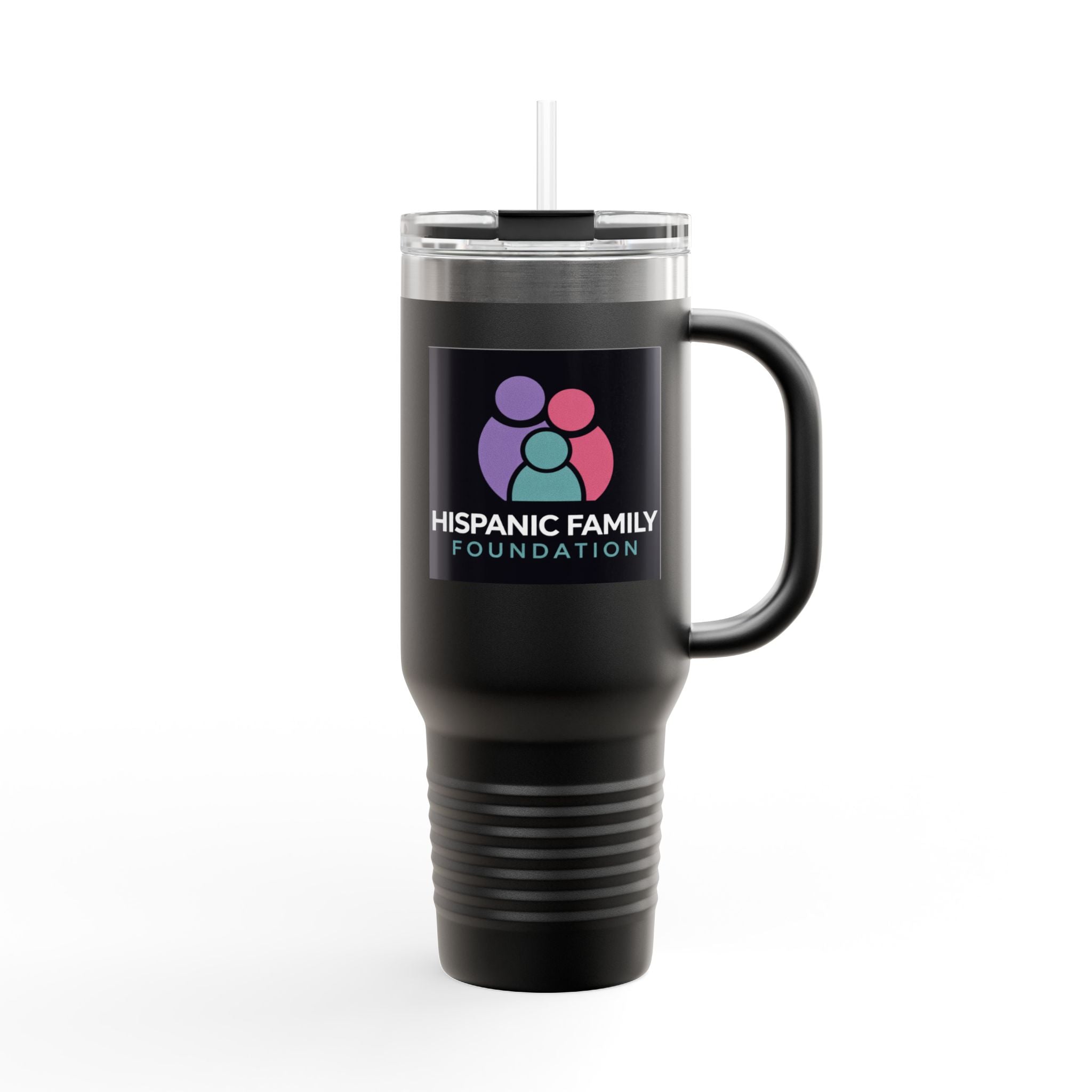 Hispanic Family Foundation logo Travel Mug | 40oz Insulated Tumbler