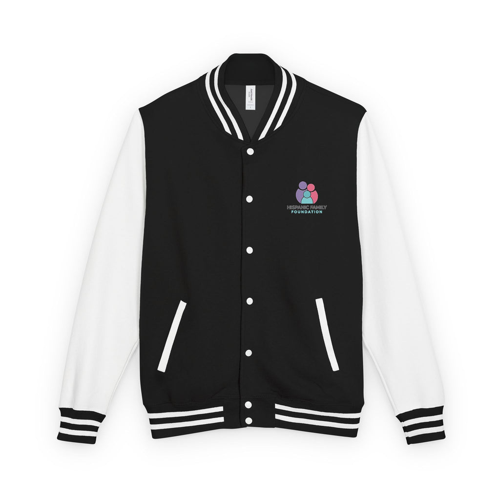 Letterman Jacket — Live 2 Serve Varsity Jacket with Pastel Floral Logo