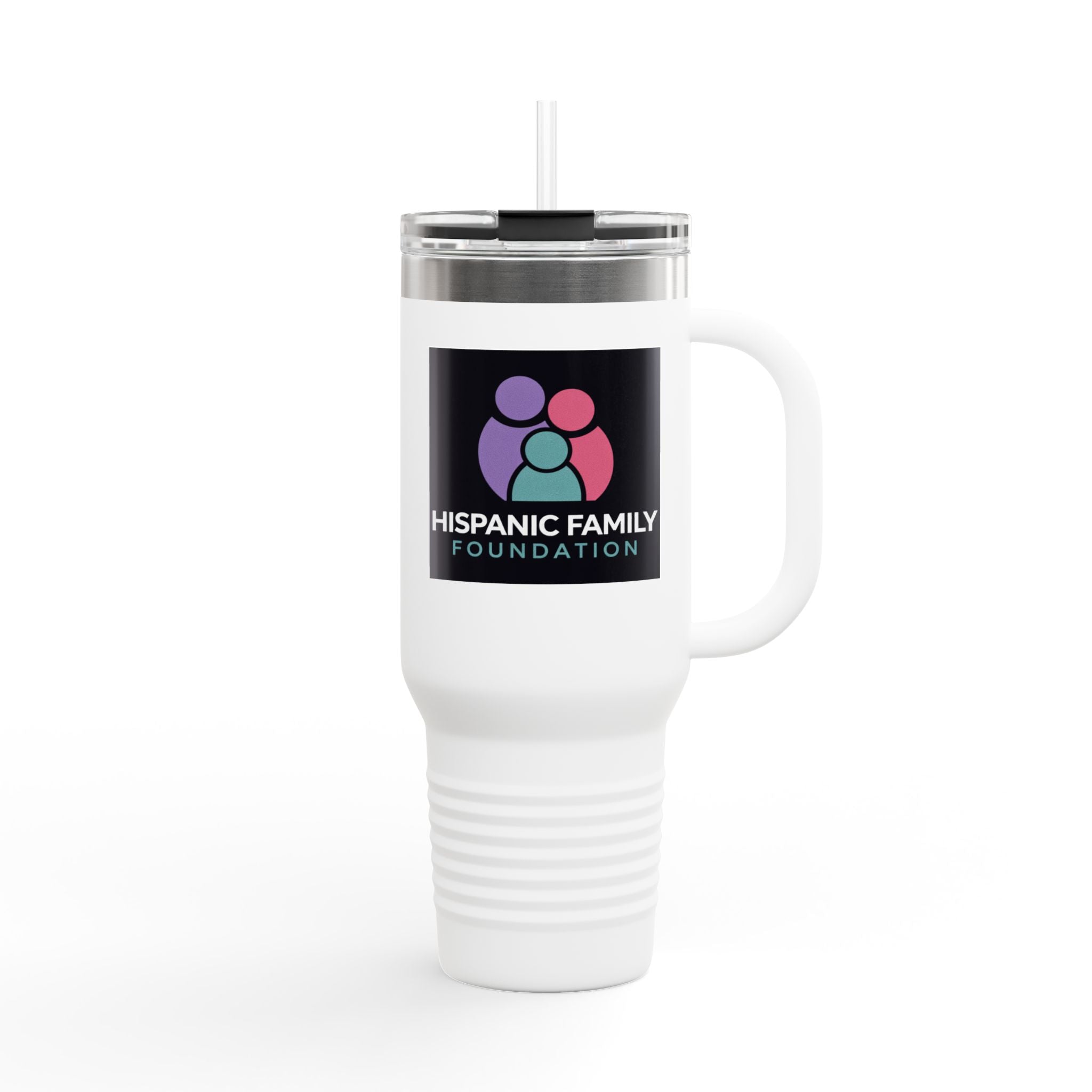 Hispanic Family Foundation logo Travel Mug | 40oz Insulated Tumbler