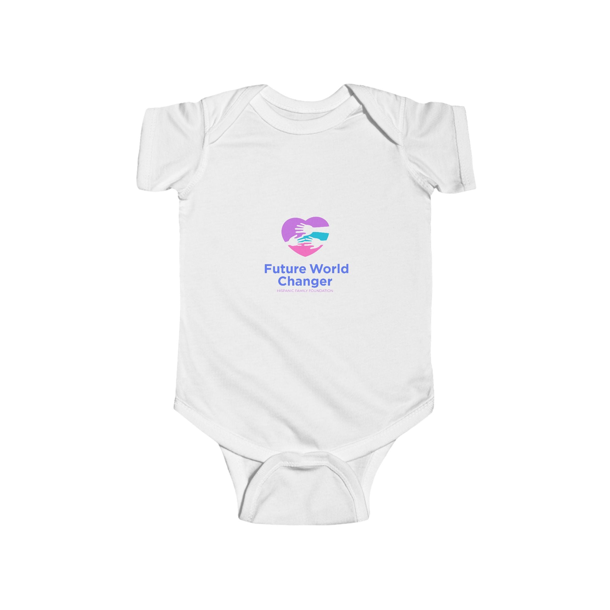 Future World Changer Bodysuit | Baby Onesie with Heart Globe Graphic