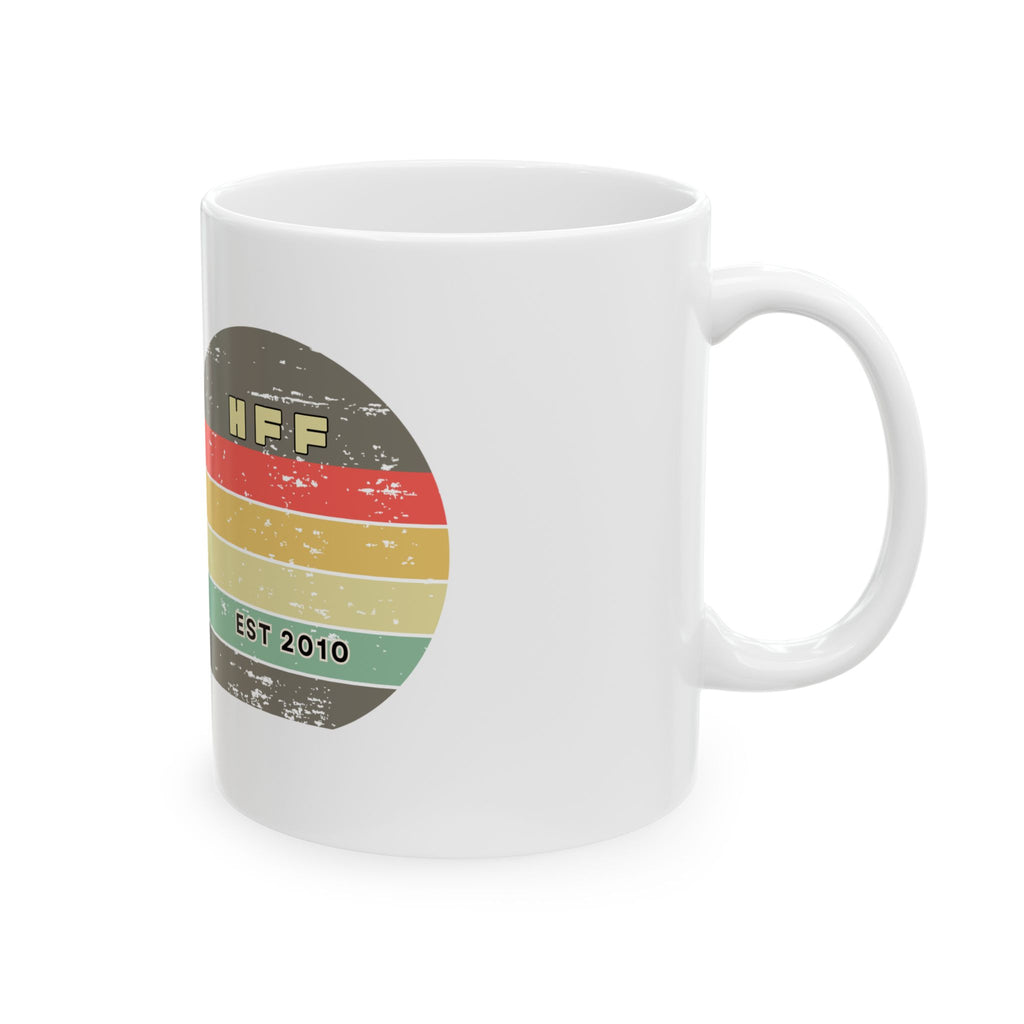 Retro Love in Action Ceramic Mug | Vintage Surf Vibes
