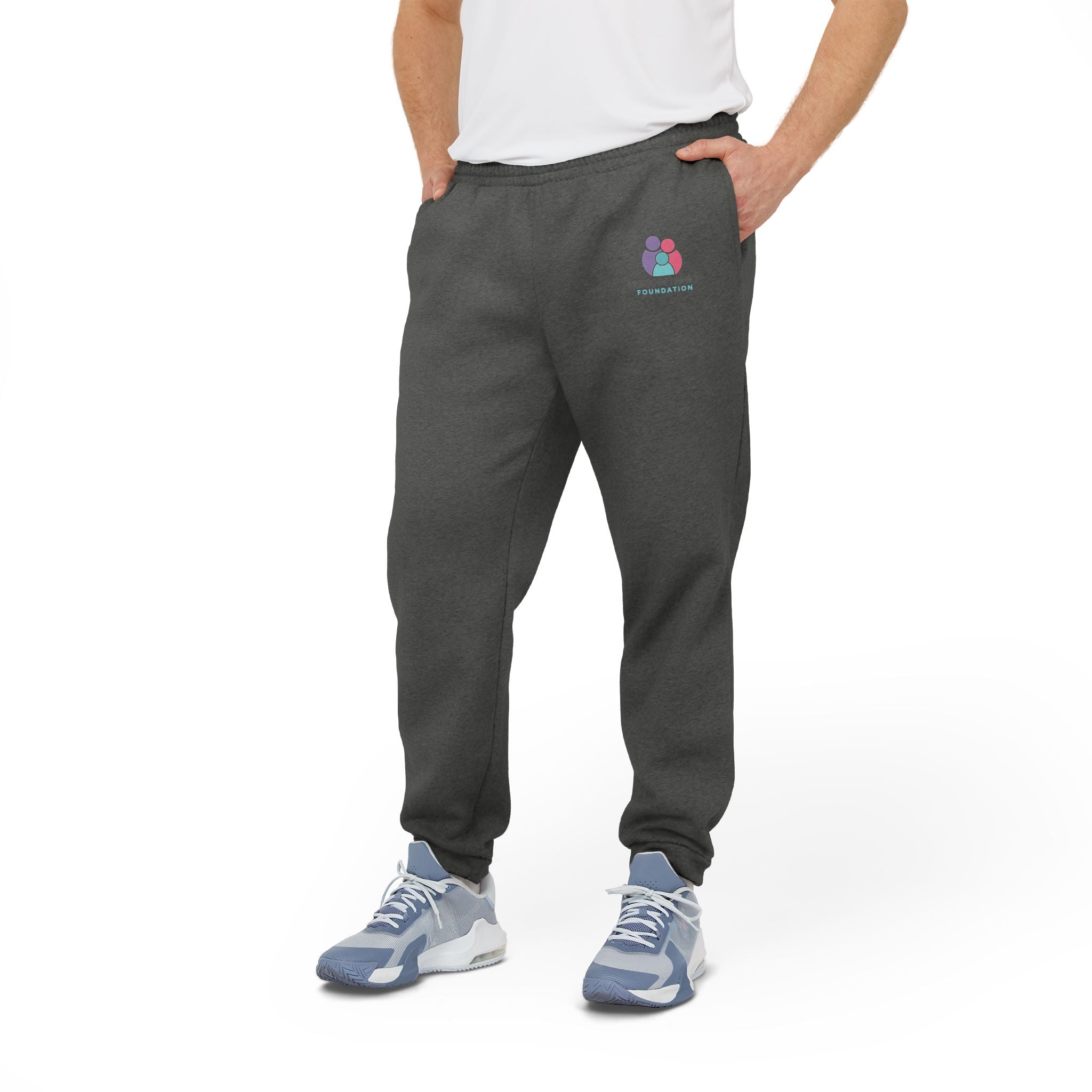 Embroidered Crest Fleece Joggers — Cozy Athletic Sweatpants