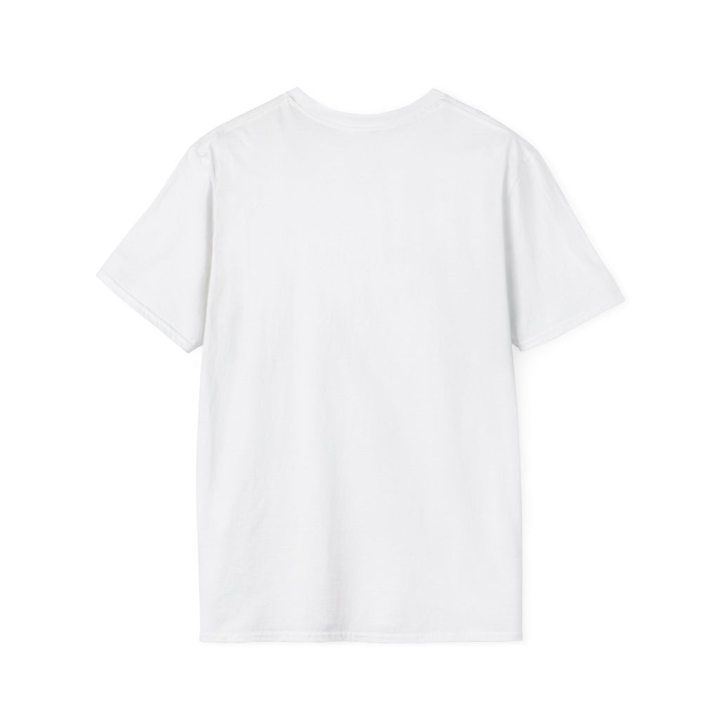 We Show Up T-Shirt | Retro Stripe Text Graphic